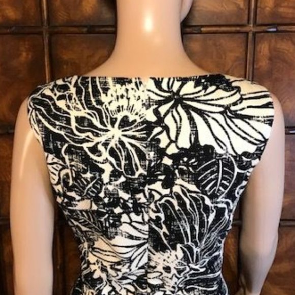 Jones New York Cotton Abstract Floral Dress - Picture 4 of 8